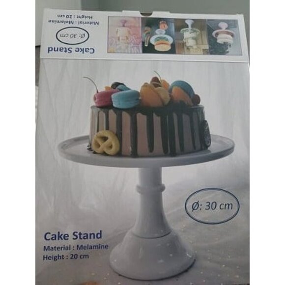 New Round Cake Stand Purple 11" Melamine Cake Display Stand Dessert Cupcake - Picture 1 of 2